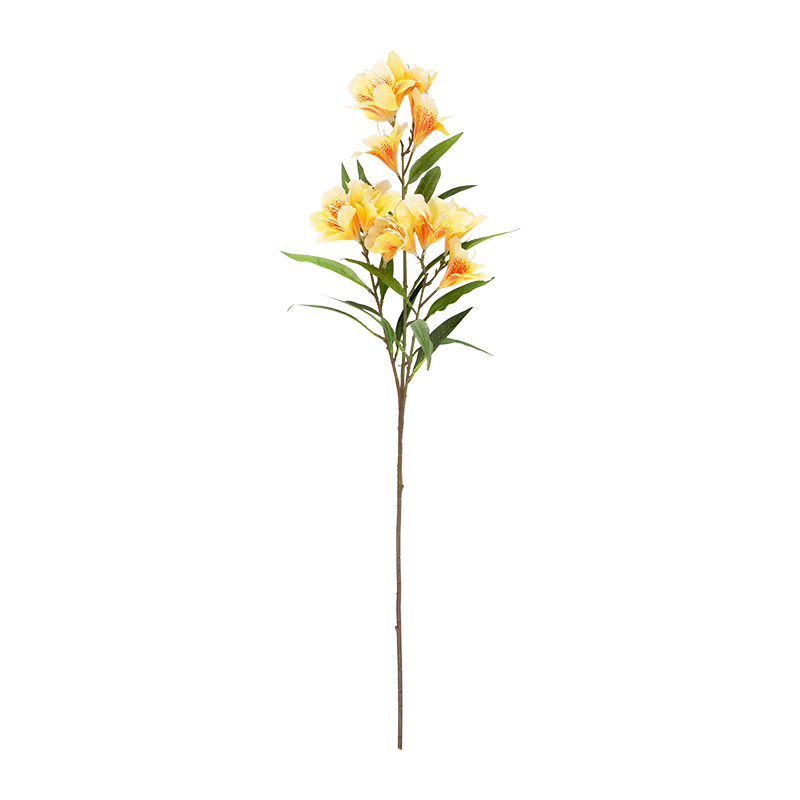 Flor de azalea artificial de 3 tallos y 15 cabezas