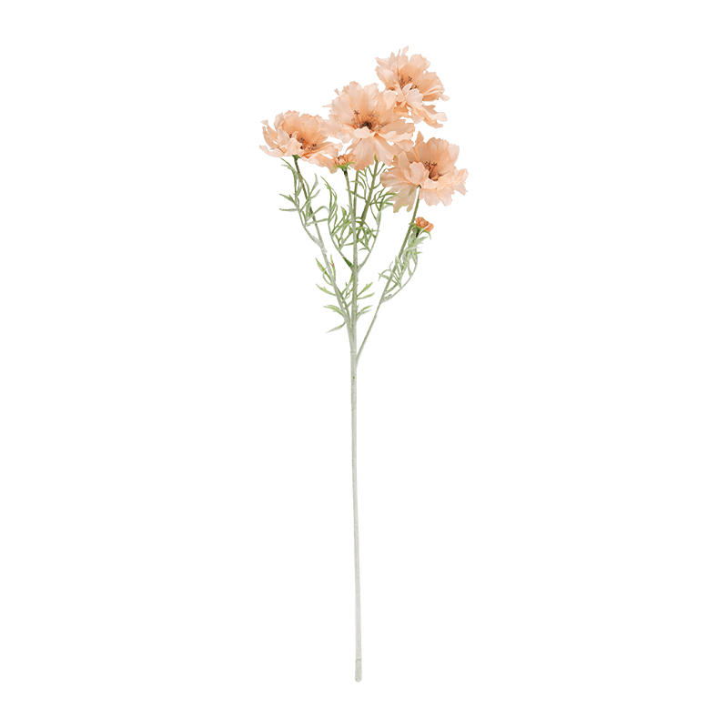 Scabiosa artificial de 4 floraciones de un solo tallo