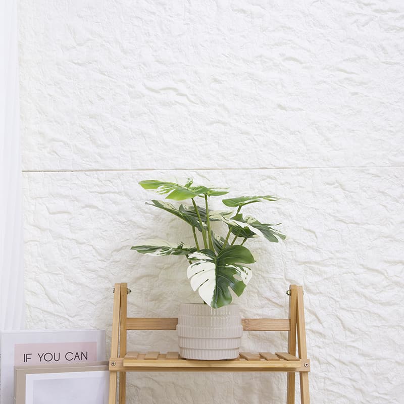 Palmera con 10 Hojas en Maceta Cerámica