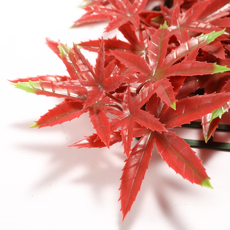 Césped artificial de arce rojo rosa