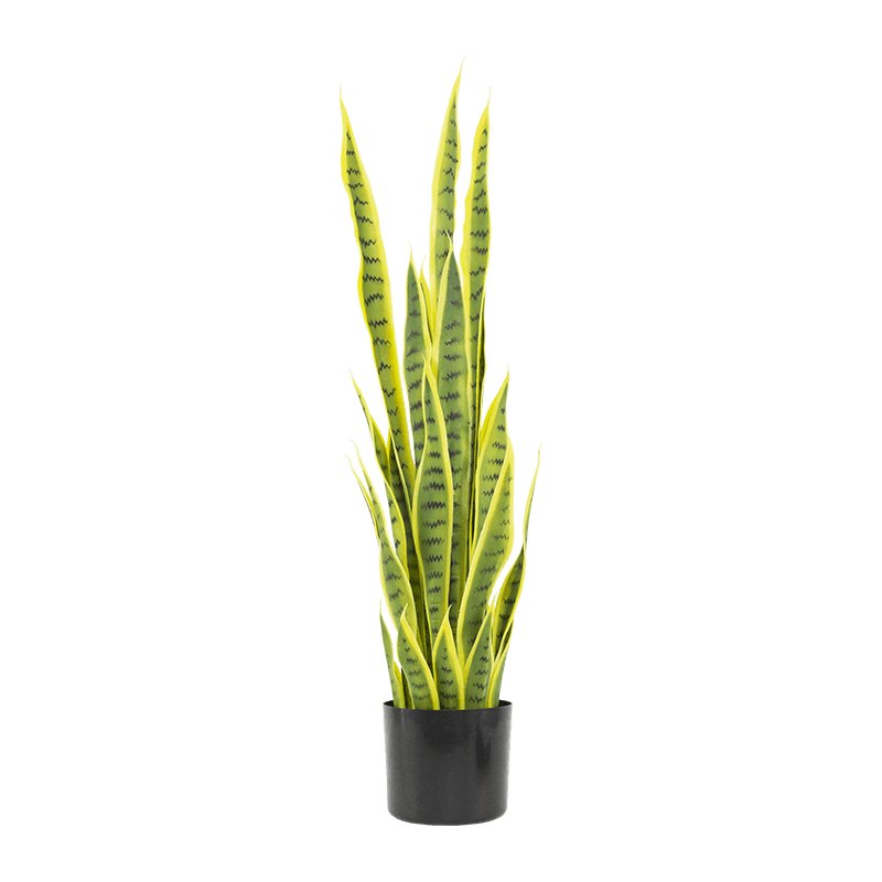 Aloe de serpiente artificial en maceta de PP de 15,8