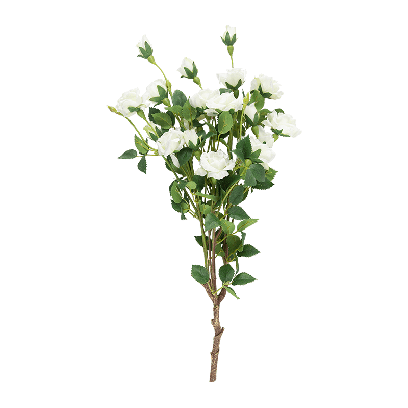 Arbusto de rosa artificial 18 flores 17