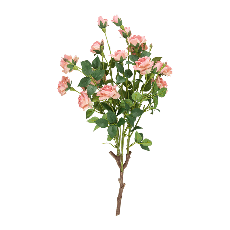 Arbusto de rosa artificial 18 flores 17