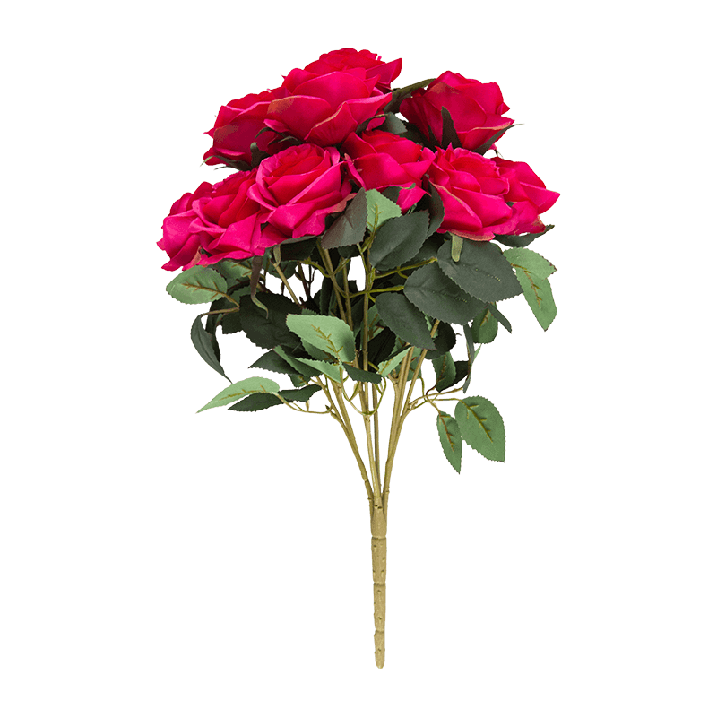 Arbusto de rosa artificial de 17,8
