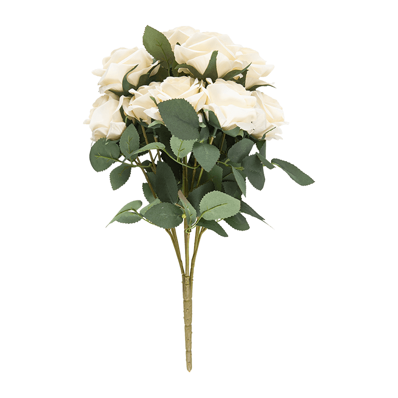 Arbusto de rosa artificial de 17,8