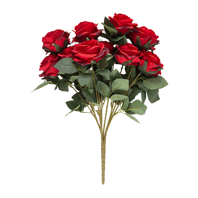 Arbusto de rosa artificial de 17,8