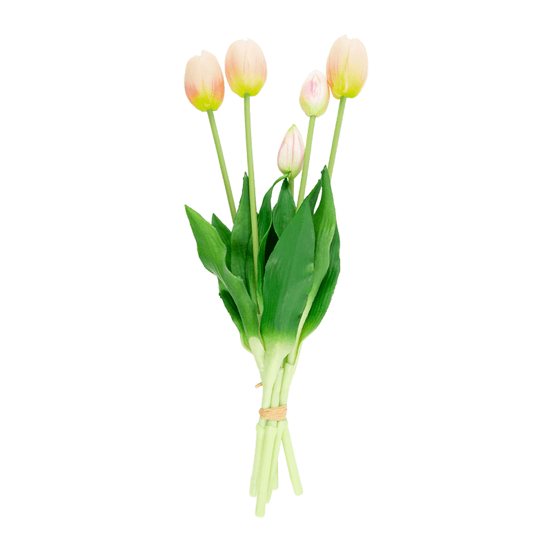 Ramo de Tulipán Artificial 3 Flores 2 Cogollos 15.8