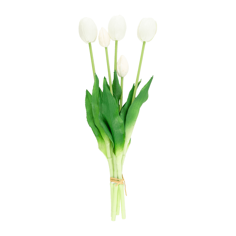 Ramo de Tulipán Artificial 3 Flores 2 Cogollos 15.8