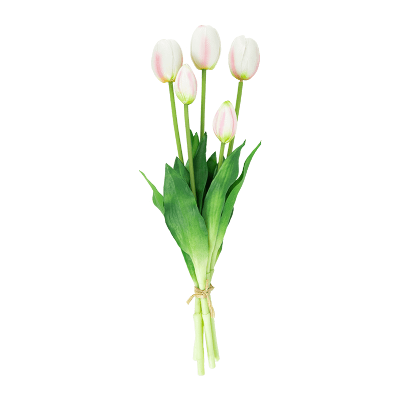 Ramo de Tulipán Artificial 3 Flores 2 Cogollos 15.8