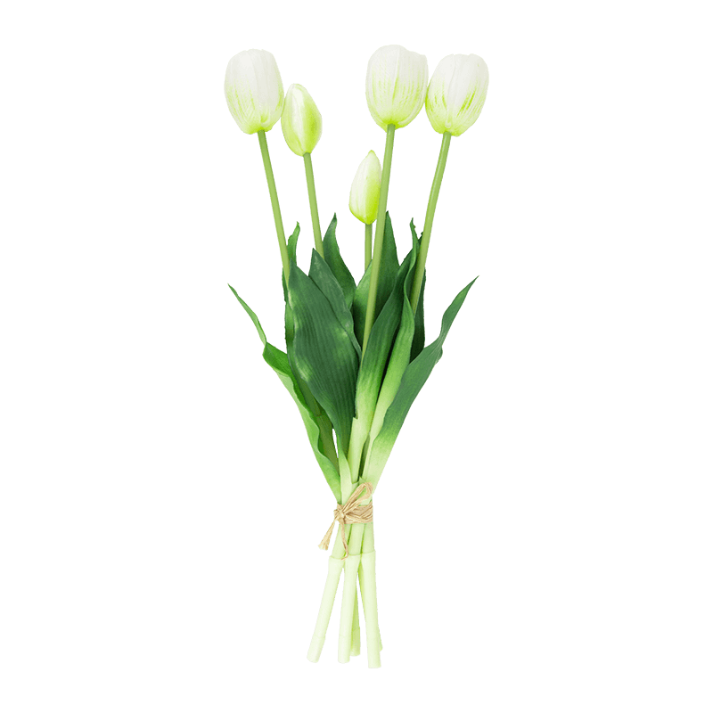 Ramo de Tulipán Artificial 3 Flores 2 Cogollos 15.8