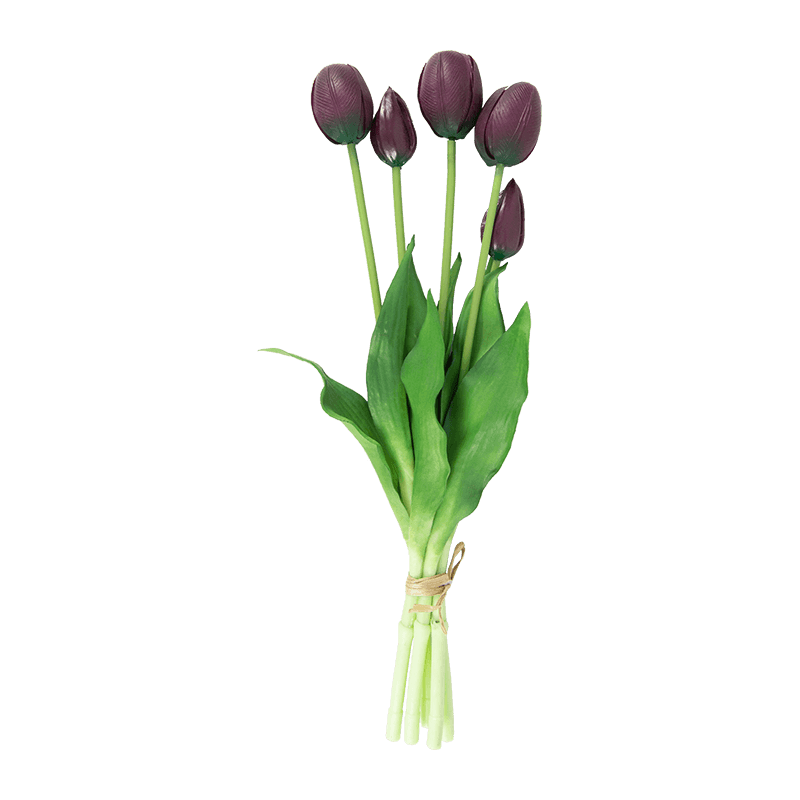 Ramo de Tulipán Artificial 3 Flores 2 Cogollos 15.8
