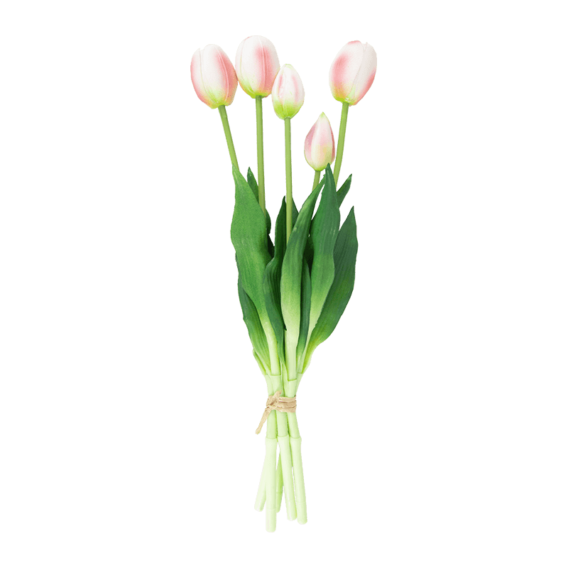 Ramo de Tulipán Artificial 3 Flores 2 Cogollos 15.8