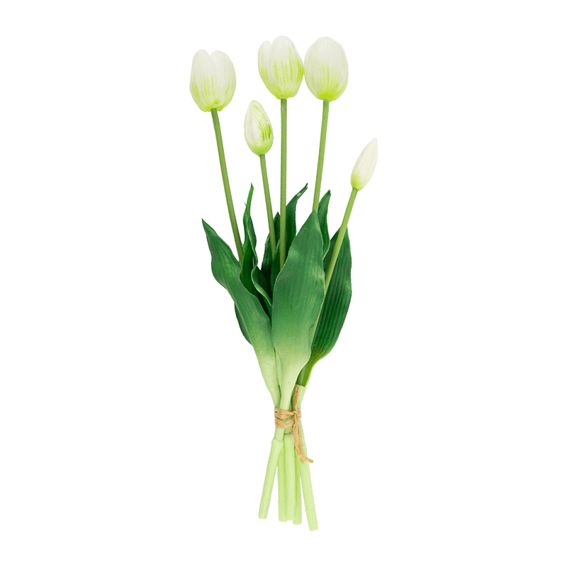 Ramo de Tulipán Artificial 3 Flores 2 Cogollos 15.8