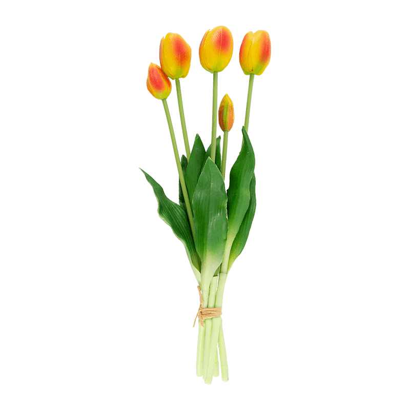 Ramo de Tulipán Artificial 3 Flores 2 Cogollos 15.8