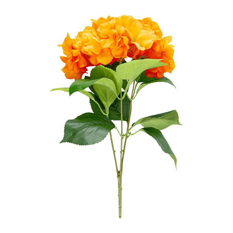 Spray de hortensia artificial de 3 tallos