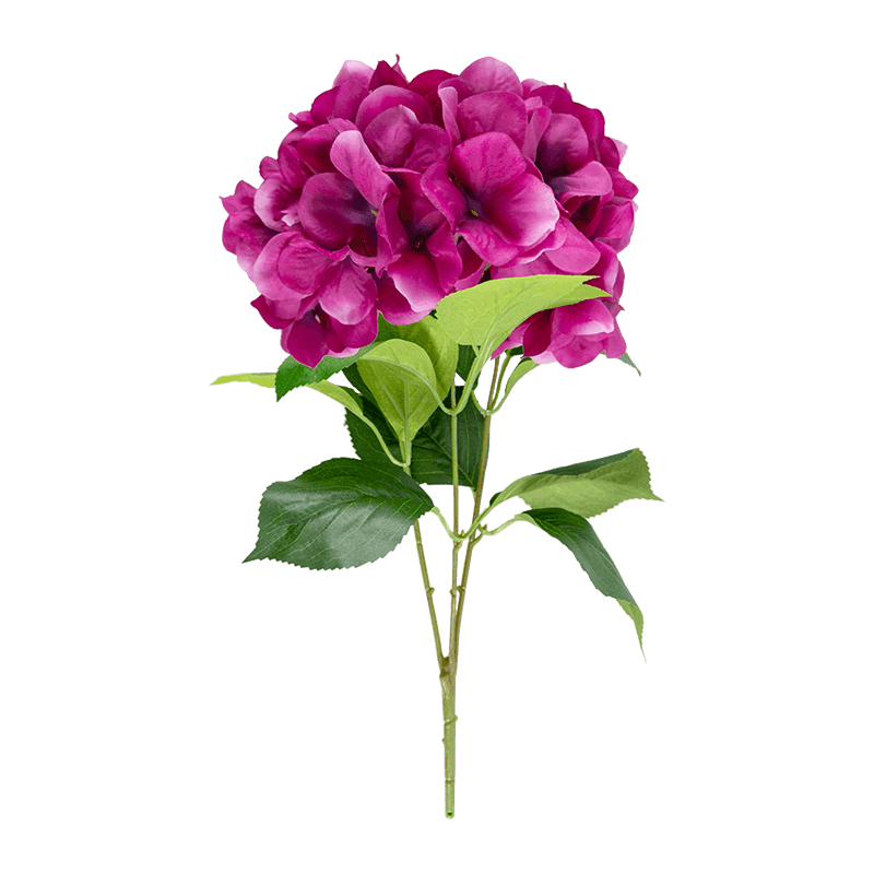 Spray de hortensia artificial de 3 tallos