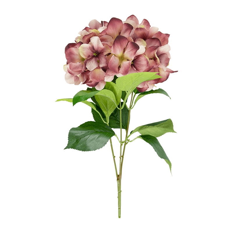 Spray de hortensia artificial de 3 tallos