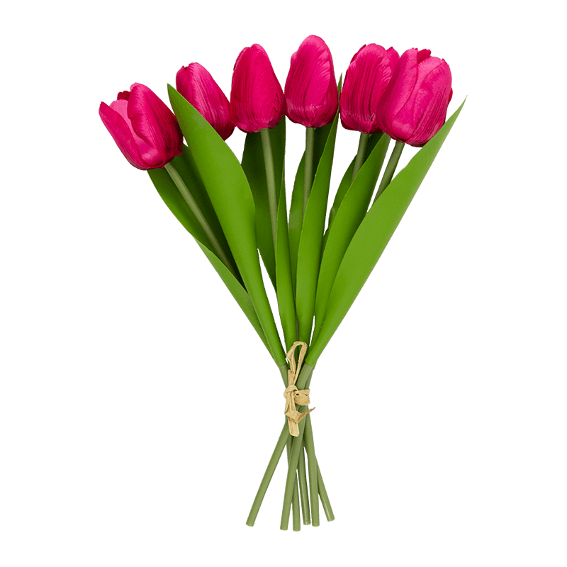 Ramo de tulipán artificial de 6 tallos