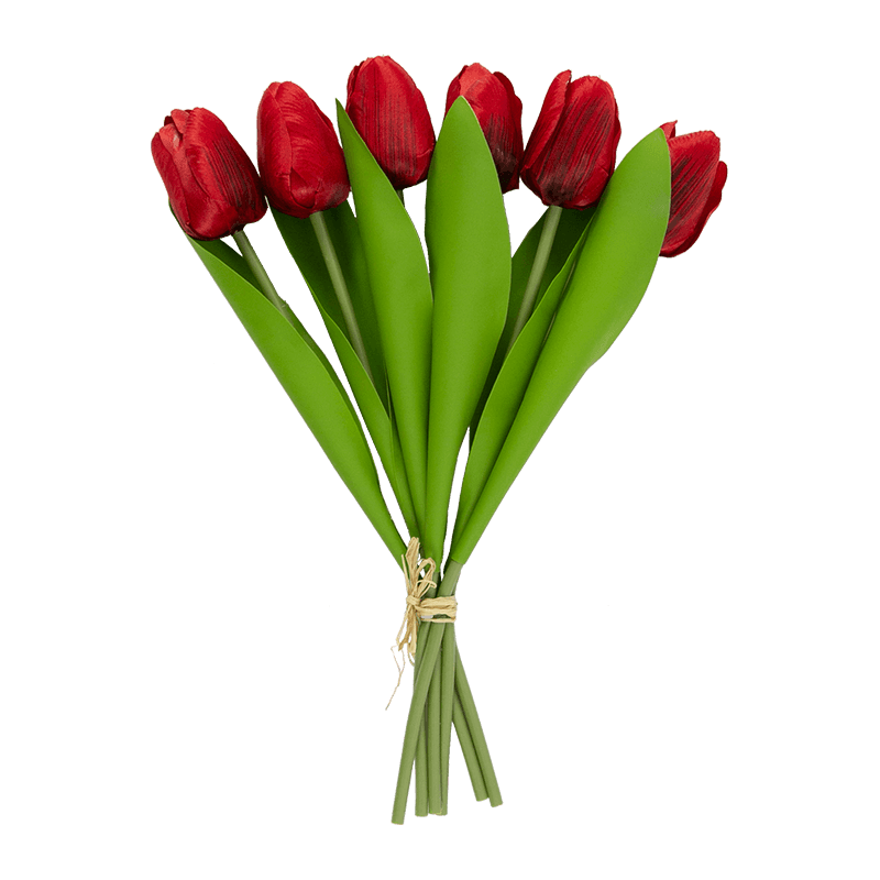 Ramo de tulipán artificial de 6 tallos