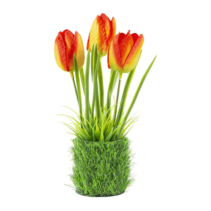Flor de tulipán artificial de 20 cm