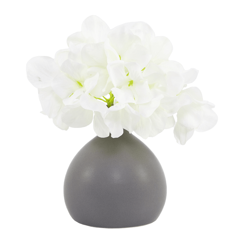 Hortensia artificial en maceta de cerámica de 20 cm