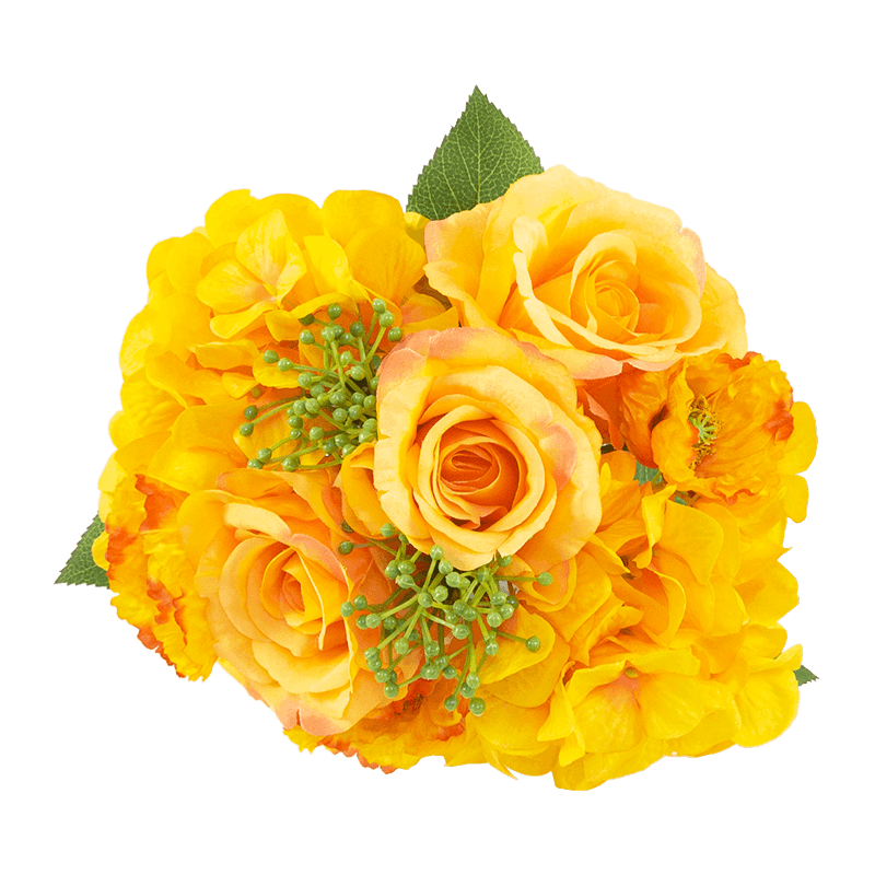 Ramo mixto de hortensia y rosas