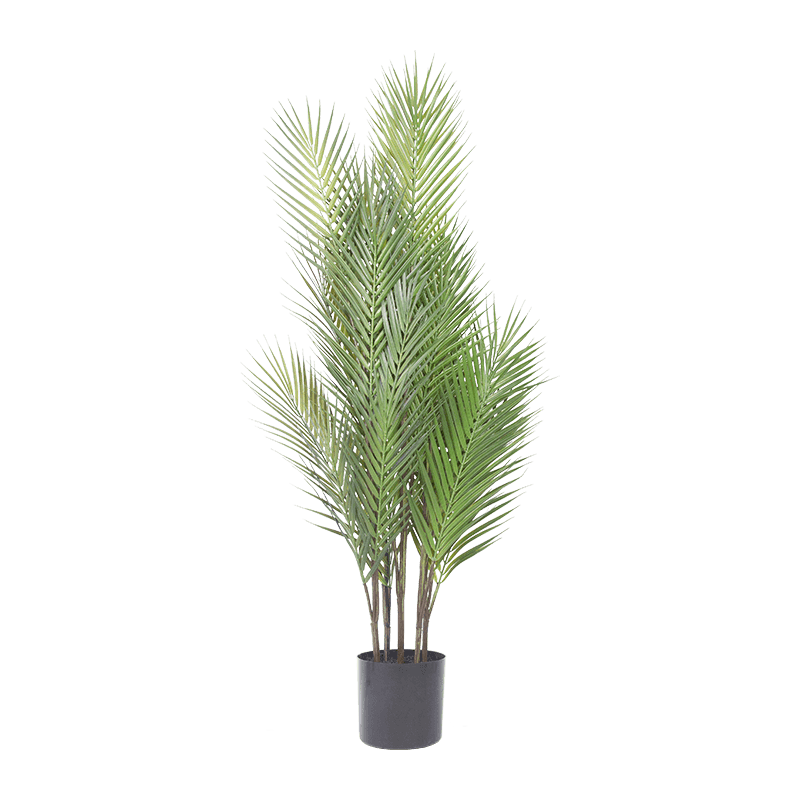Maceta artificial de palma areca PP de 24 hojas